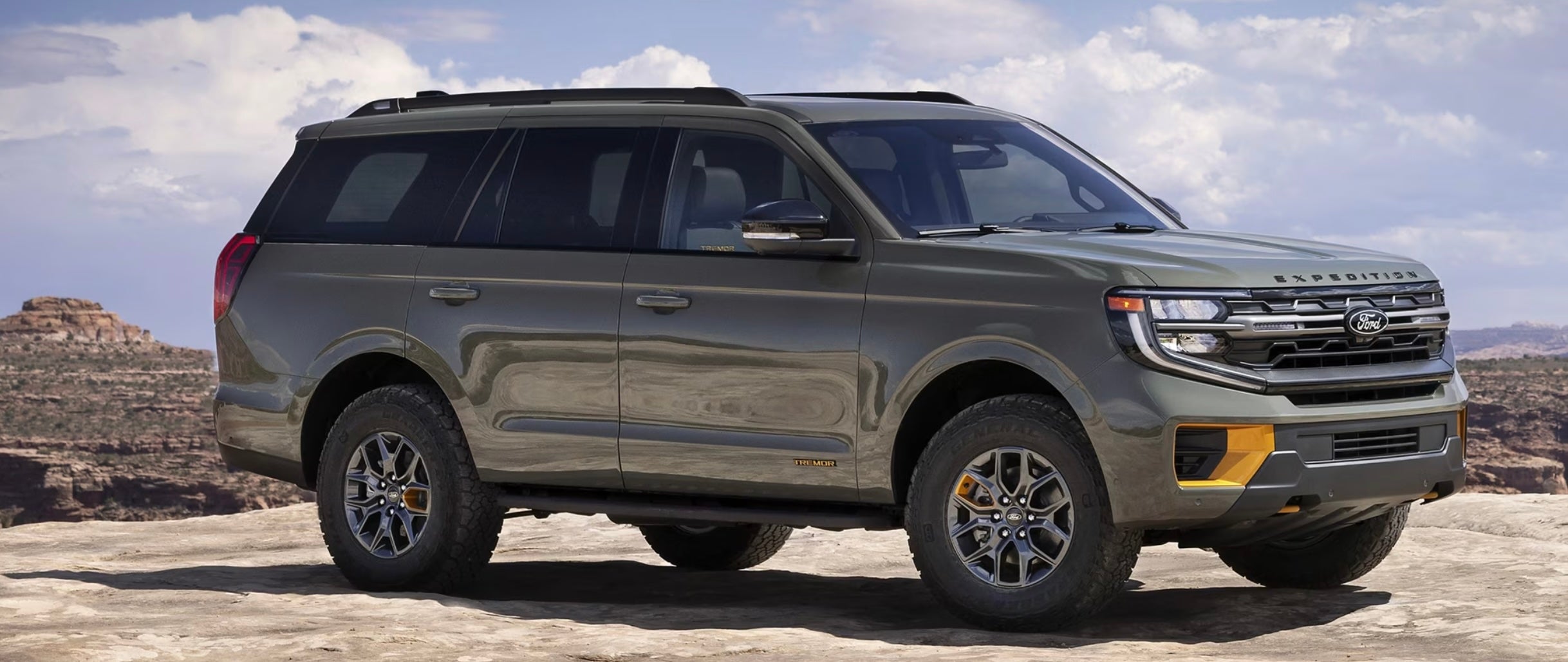 A new Ford explorer parked