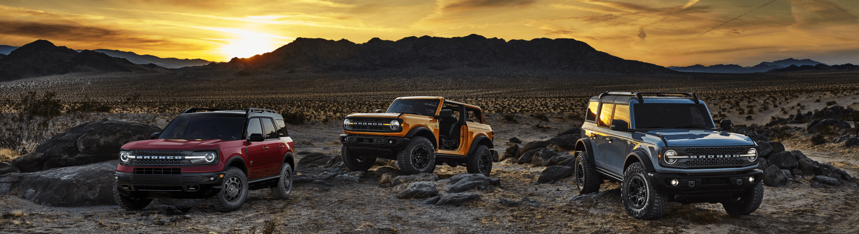 2021 Ford Bronco Red Yellow Blue