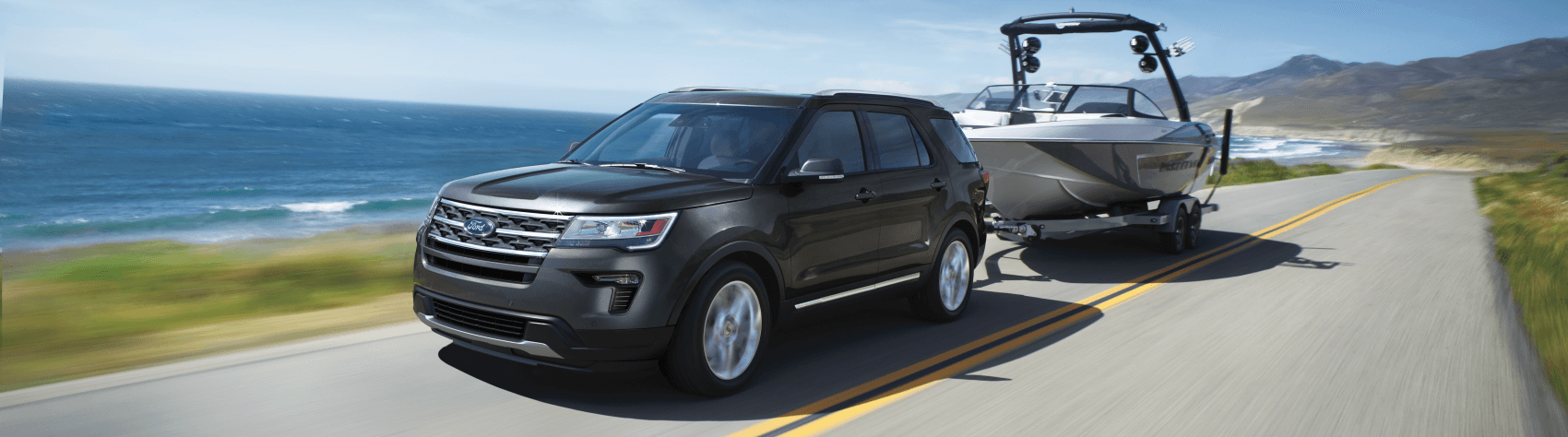 Used 2019 Ford Explorer Towing Boat