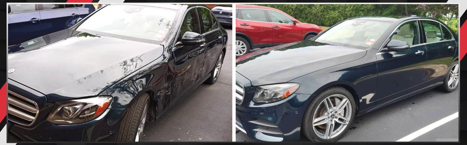before and after auto body repair