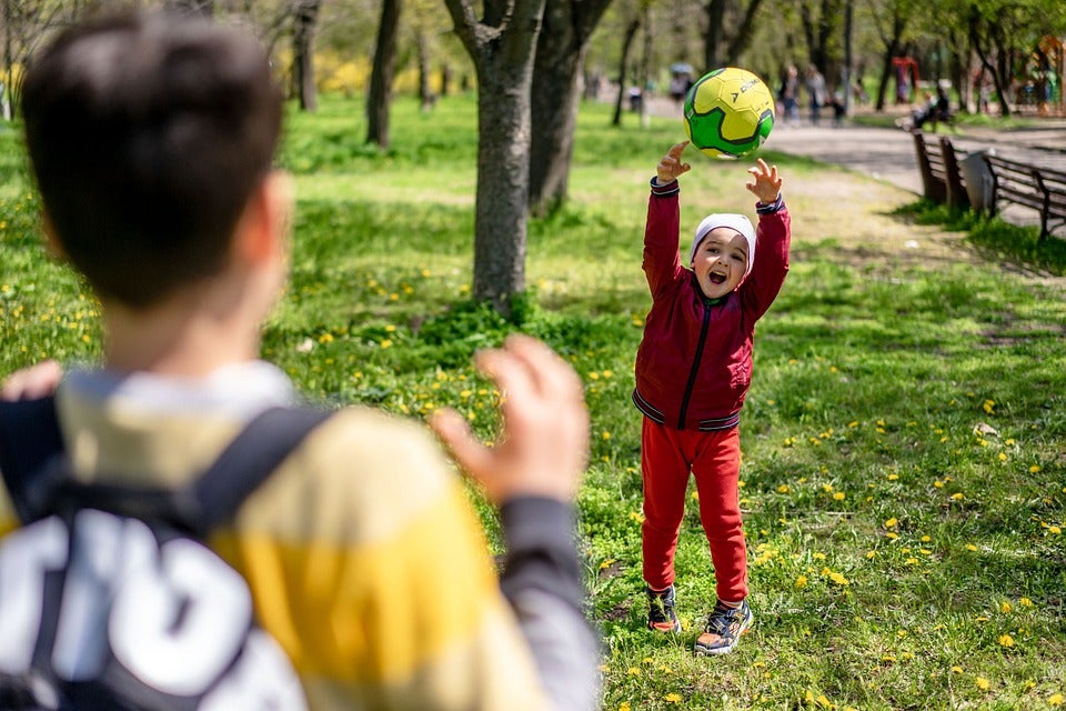 Free Park Playing Catch photo and picture