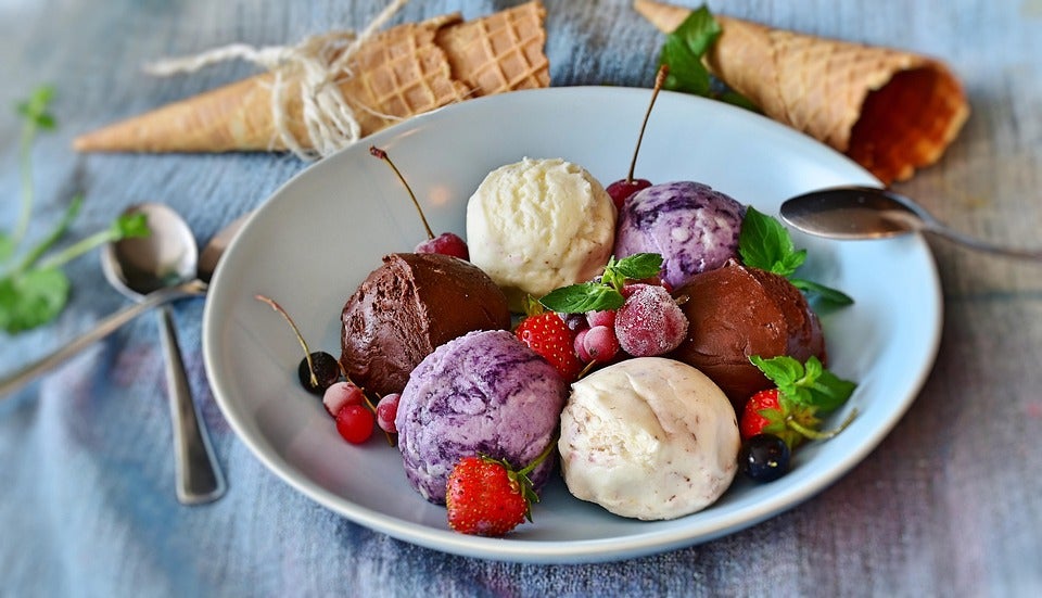 Ice Cream, Gelato, Dessert, Sweet, Fruits, Berries