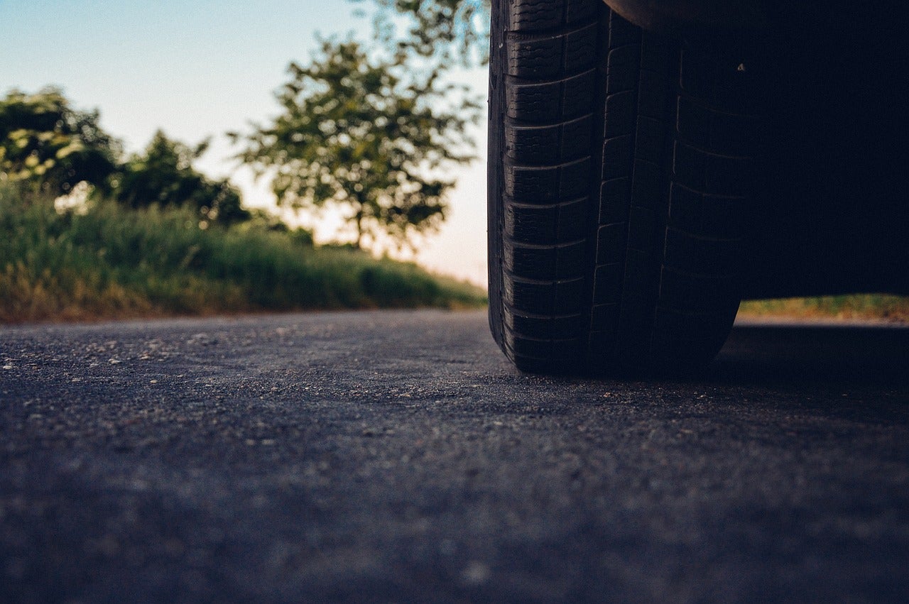 The wheel of a tire