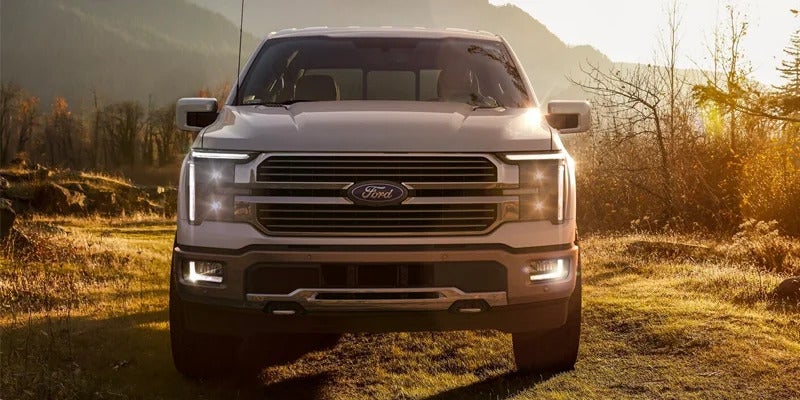 front view of 2025 ford f-150 under the sun