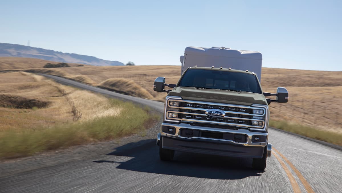 Ford Super Duty truck in Midland, TX, near Rogers Ford for heavy-duty towing and work capability]