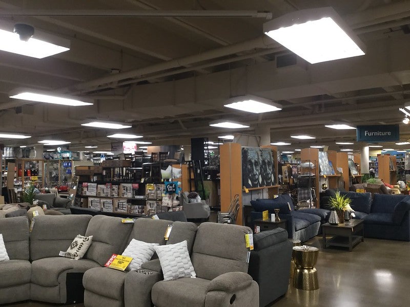 Inside of a furniture store