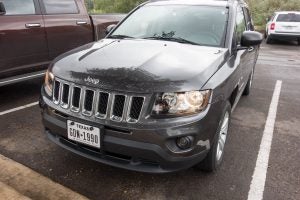 front of car
