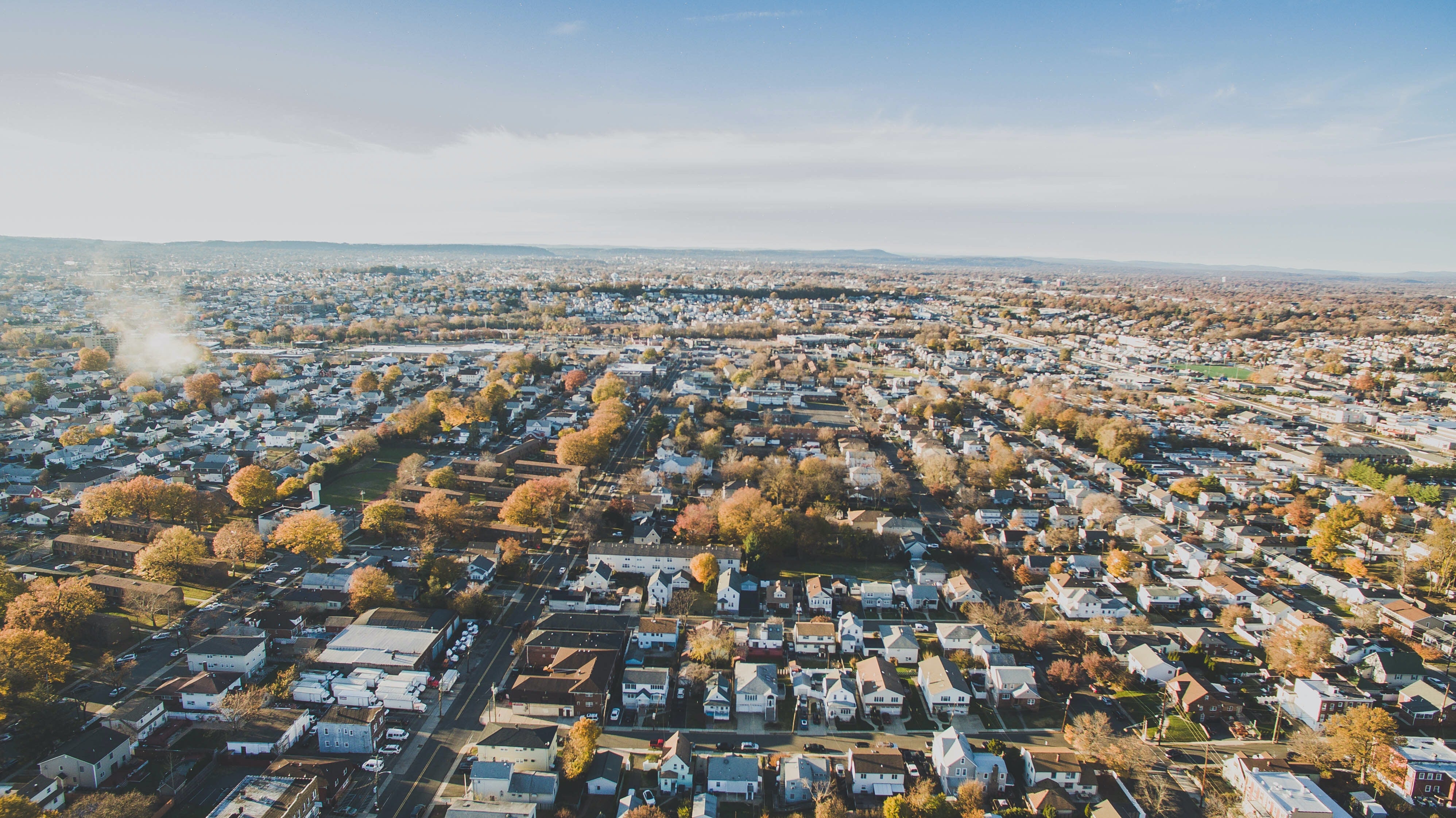 Aerial View of a New Jersey Suburb