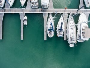 Boats parked at dock | Alexandria, VA