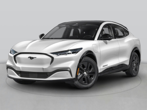Show room view of the 2025 Ford Mustang Mach-E