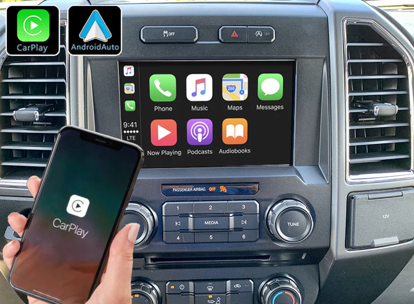 Apple CarPlay display in a Ford F-150. Enjoy this helpful comprehensive guide!