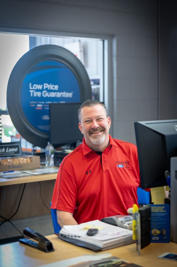 Dwayne Shuckerow is a service advisor at Quick Lane Tire &amp; Auto Center at Krapohl Ford &amp; Lincoln.