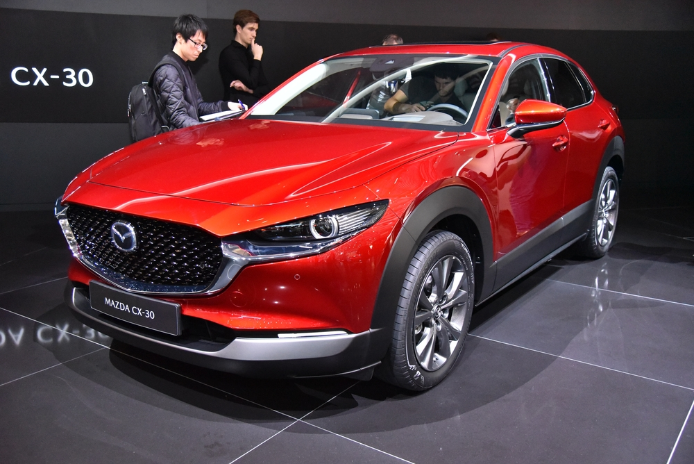Red Mazda SUV