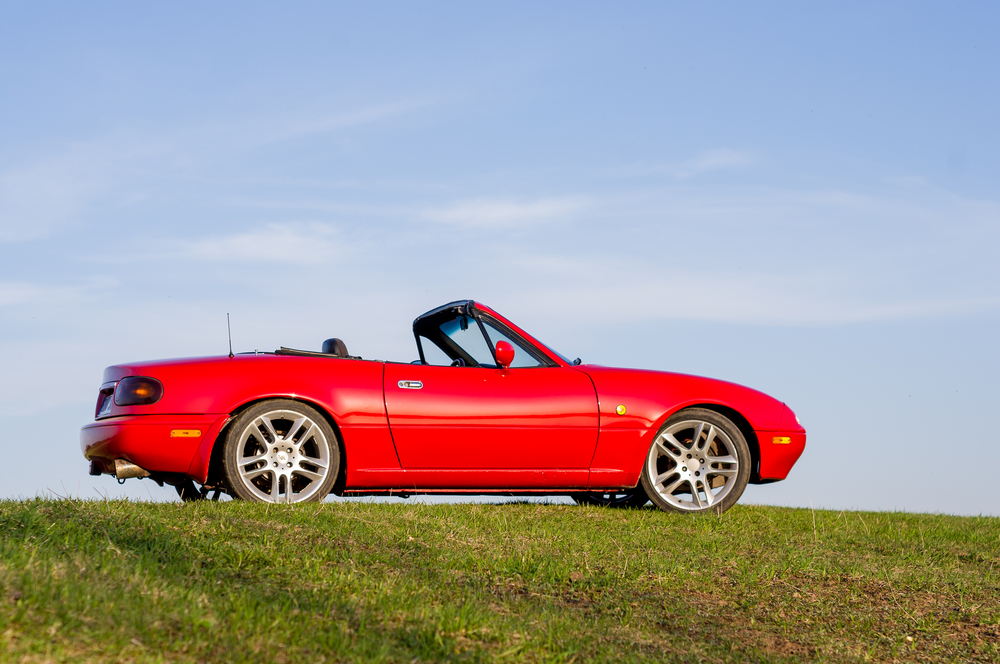Red Mazda Convertible