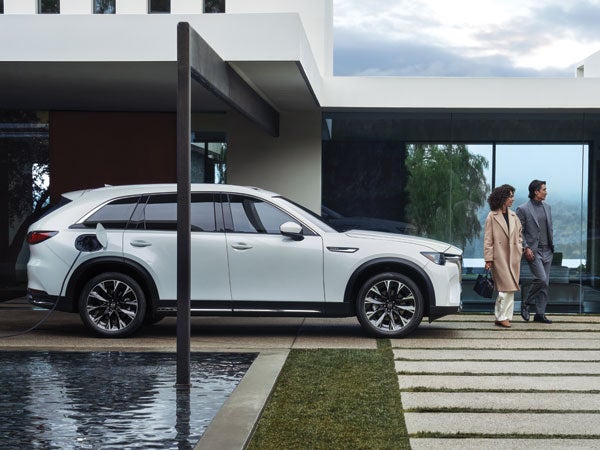 White Mazda Plug-In SUV