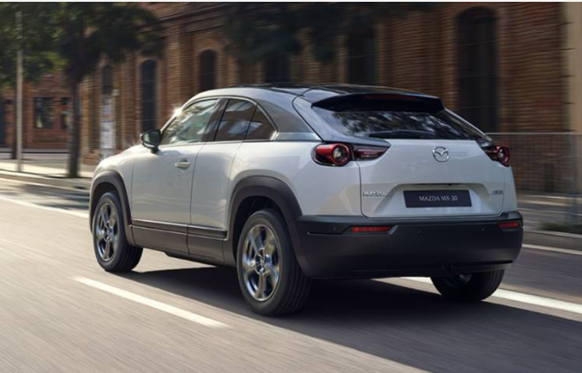 White Mazda SUV