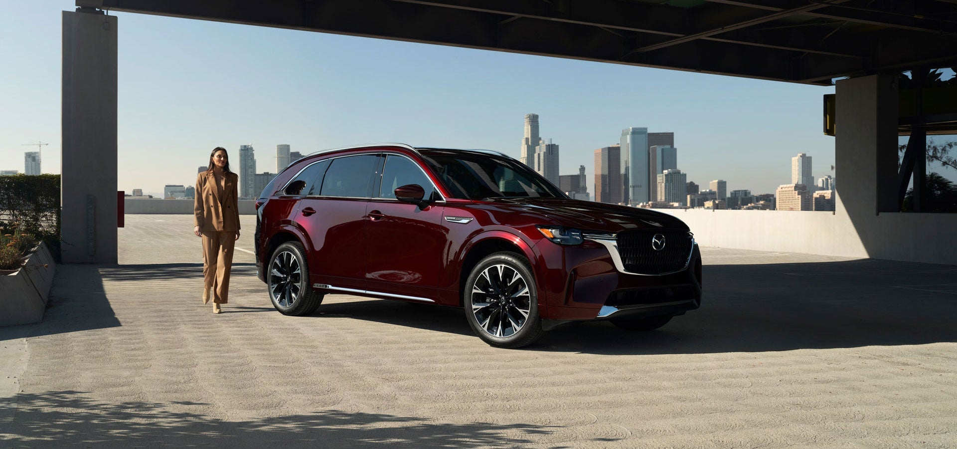 Mazda SUV in the city