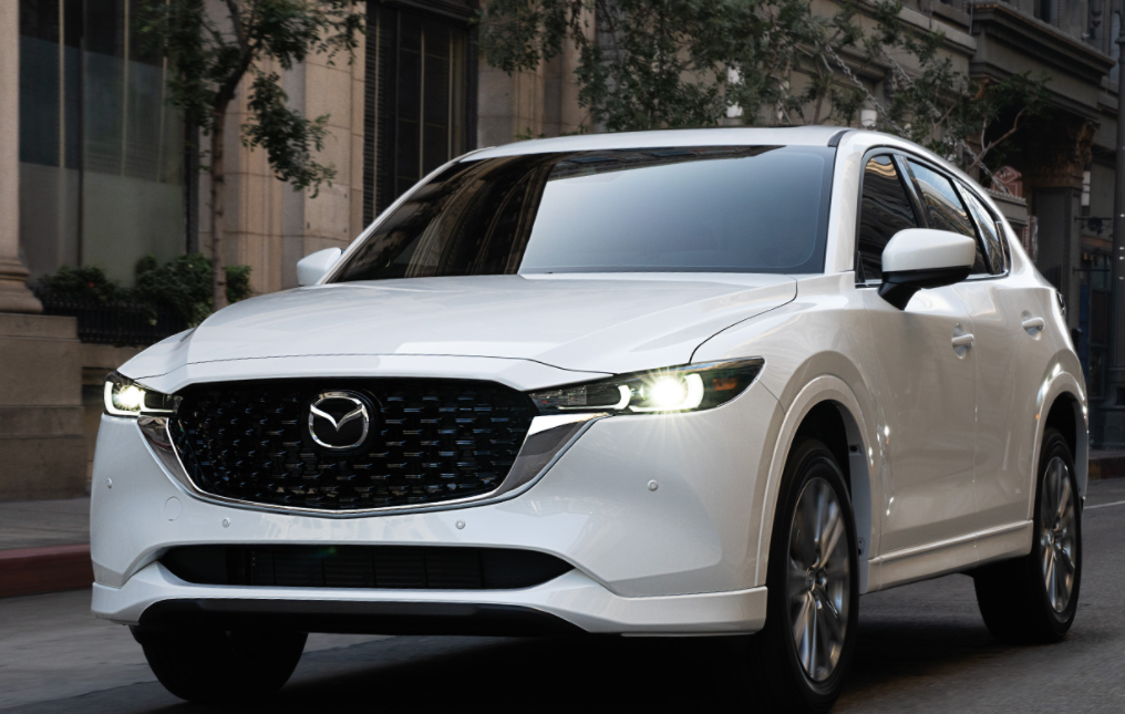 White Mazda SUV