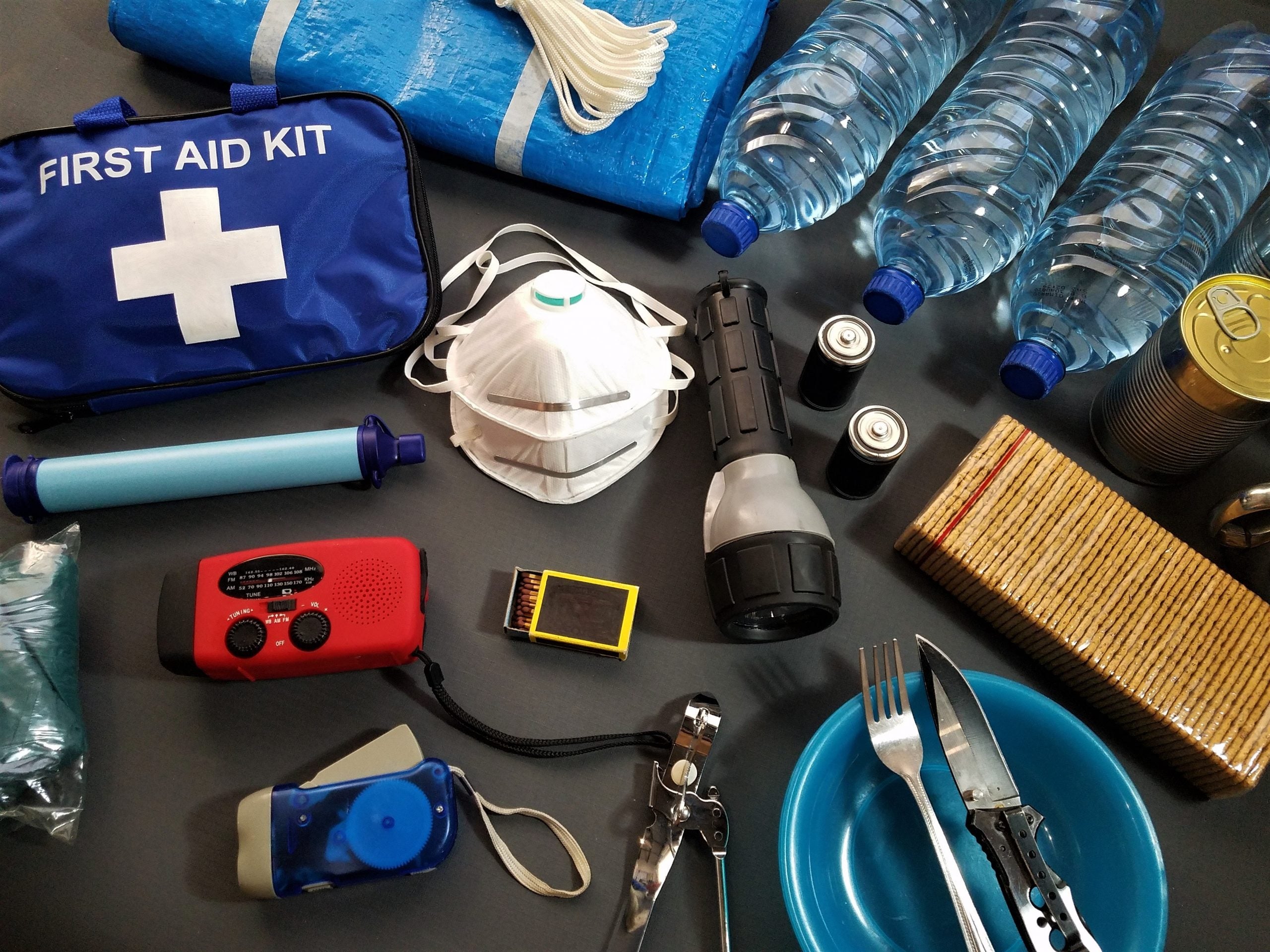 First Aid kit and safety equipment