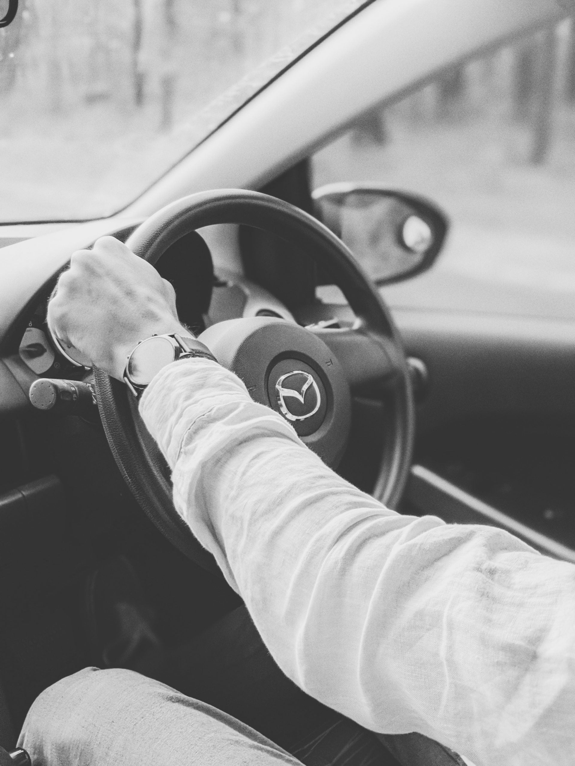 Hand on Steering Wheel