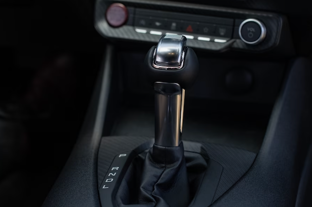 Mustang interior with the 10-Speed SelectShift Automatic Transmission. 