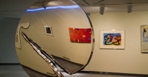 An art exhibit on display at the Wichita Art Museum in Wichita, KS