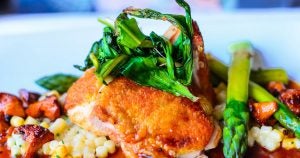 A delicious gourmet dish prepared at a find local restaurant in Wichita, KS