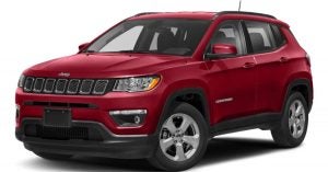 A red 2020 Jeep Compass in Wichita, KS