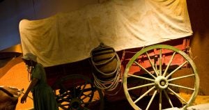 Old West exhibit at a museum