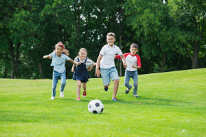 Kids Playing in Park
