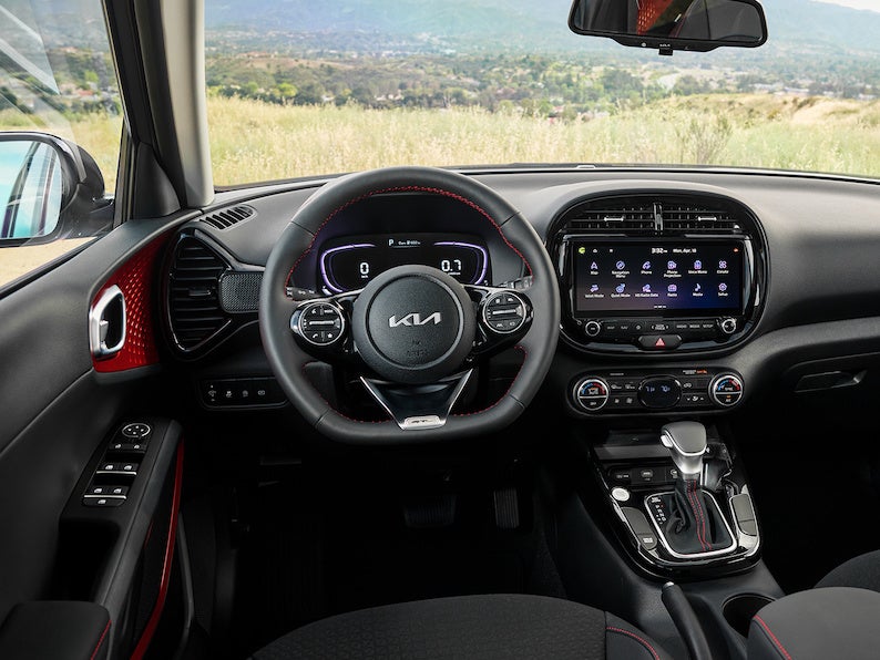The 2025 Kia Soul is a compact crossover SUV that is highly praised for its surprisingly generous cargo and backseat space.
