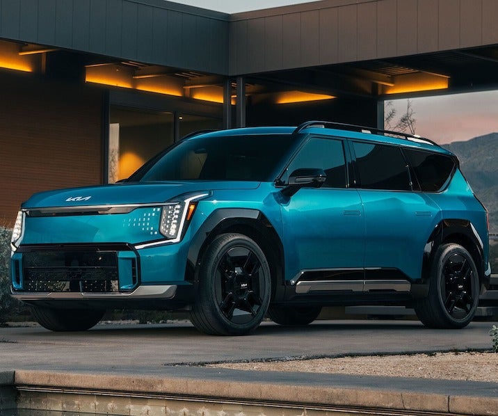 The 2024 Kia EV9 is available in five trim levels each with unique options starting with the Light RWD trim at $56,395.