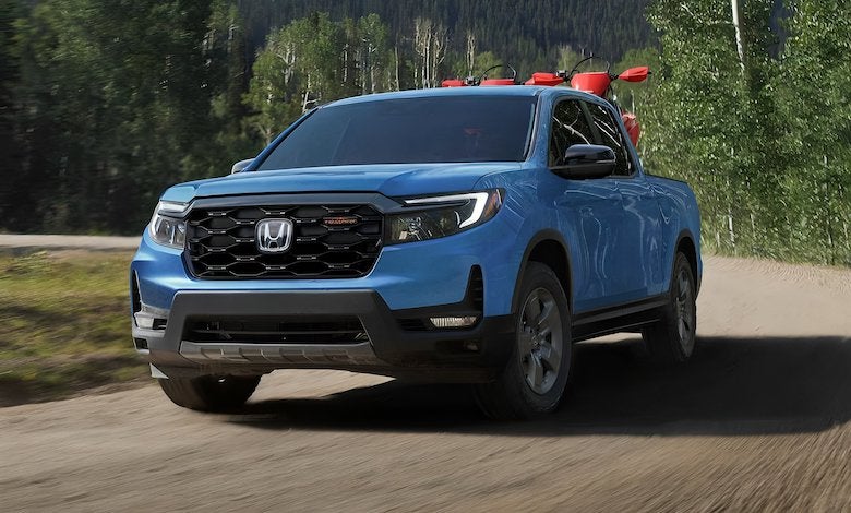The 2025 Honda Ridgeline pickup truck is built on the same unibody platform as the Honda Pilot SUV and Honda Odyssey minivan.