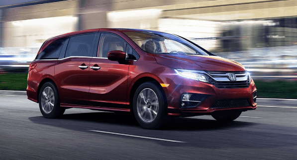 dark red honda odyssey 2019
