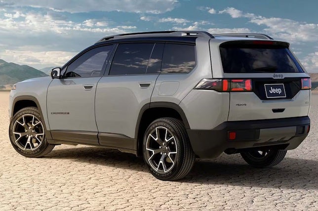 The 2026 Jeep Cherokee is a hybrid SUV with 210 horsepower, standard AWD, and an EPA-estimated 37 mpg combined fuel economy.