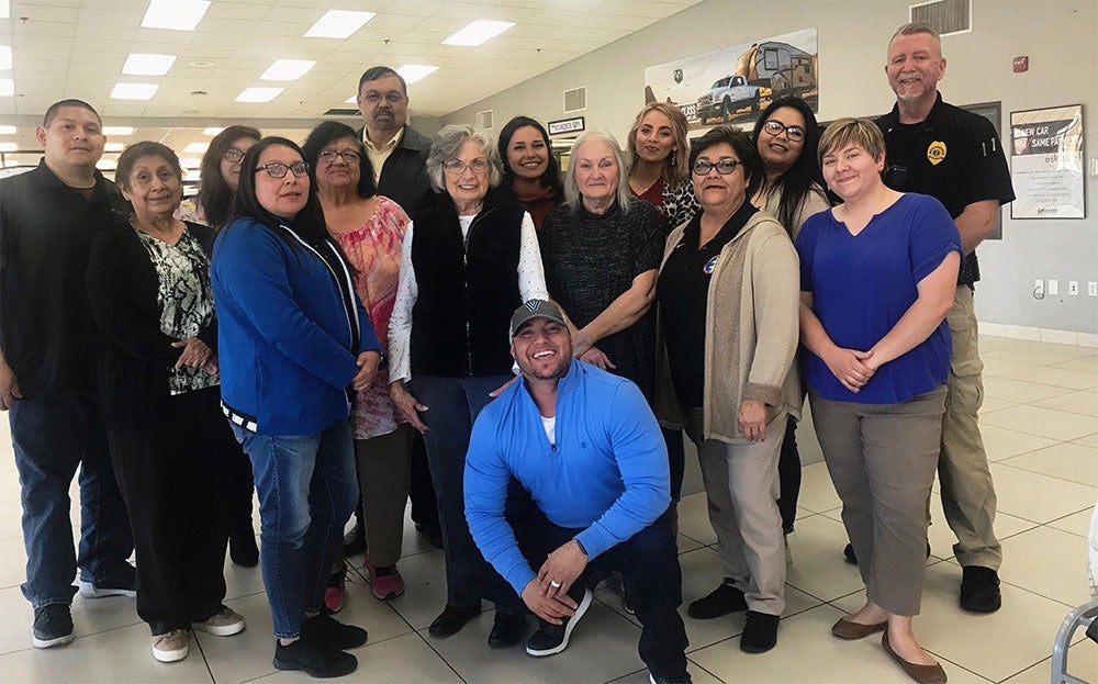 The graduating class of Comanche Nation Police Department's Academy