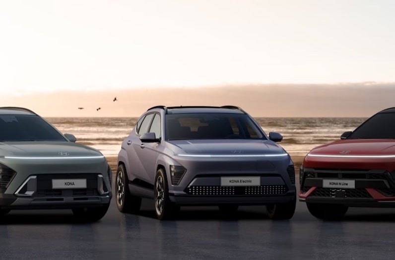 The lineup includes updated designs for the Sonata, Elantra, Kona, Venue, Tucson, Santa Fe, Palisade, Nexo, and other models.