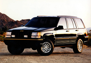 93 Jeep Grand Wagoneer in black