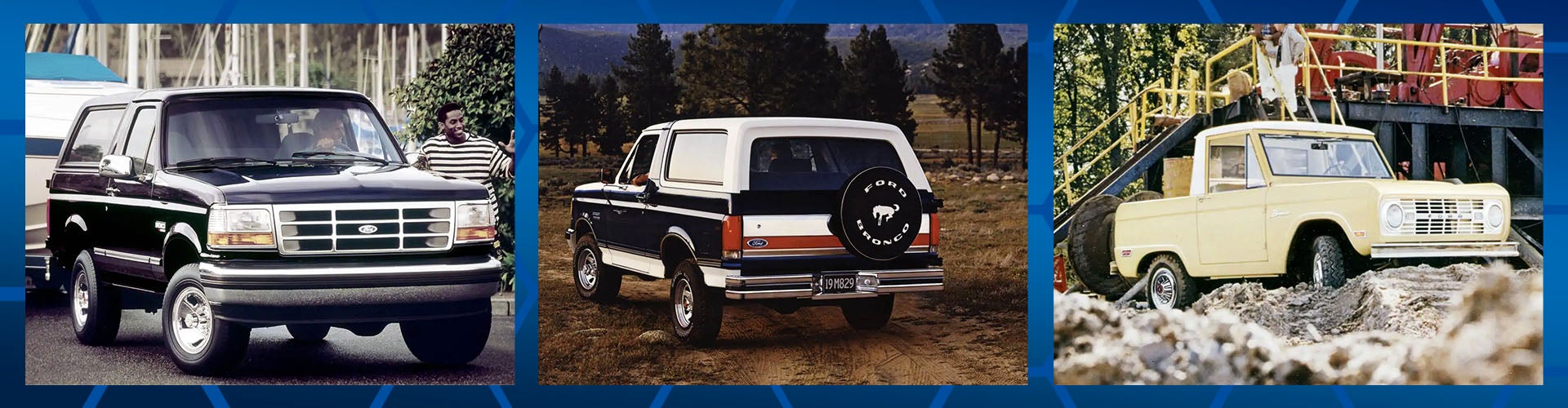 What better time to journey through the generations as we welcome back a legend to the stable. The history-making 2021 Ford Bronco will soon arrive at Preston Ford West, built with the strength of an F-Series Ford pickup and the wild spirit of a Ford Mustang, offering more aptitude and versatility than ever before. We are extremely thrilled about the three available body styles that honor the original G.O.A.T. (Goes Over Any Terrain) legacy. The halo model 2-door 2021 Ford Bronco and the first-ever 4-door 2021 Ford Bronco both feature easily removable roof panels and doors, while the 2021 Ford Bronco Sport grips the reins of the small 4x4 off-road SUV market. Join us as we head back in time through the 2021 Ford Bronco history and explore what makes this sport-oriented SUV model especially unique. Inspired by war heroes and thrill-seekers, it was understood by Ford Motor Company that customers were looking for a vehicle that could traverse through trailheads, ranches, and trout streams with ease and dependability. Its G.O.A.T. roots date back to 1965 when product manager Donald Frey and lead designer Lee Iacocca established the first generation of Ford Bronco history. What began as a dream exhilarated the scene for more than a decade, and featured an all-purpose Roadster, a Sport Utility half cab, and a Wagon body style. In 1978, the second-generation arose to a more stout body style sharing segments with Ford F-Series pickups and more luxurious offerings. A year later, the third-generation Ford Bronco (1980-1986) rolled out boasting a smoother ride and better fuel economy. Generation 4 (1987-1991) began the "Aerodynamic Age" for enhancing powertrain and anti-lock braking technology, while Generation 5 (1992-1996) sealed the 30-year Ford Bronco run with premium sound and power windows and door locks. Each chapter of the legacy adds to the proud Ford Bronco history in 2021. A glimpse of 2021 Ford Bronco history uncovers emphasis upon the originality, maneuverability, and trusted 4X4 capability that fans and enthusiasts know and love. We are most excited about the classic CB radio, iconic round headlamps, auxiliary gas tank, post-hole digger, and the power take-off. Stay in touch with the staff at Preston Ford West to be a part of the 2021 Ford Bronco history!