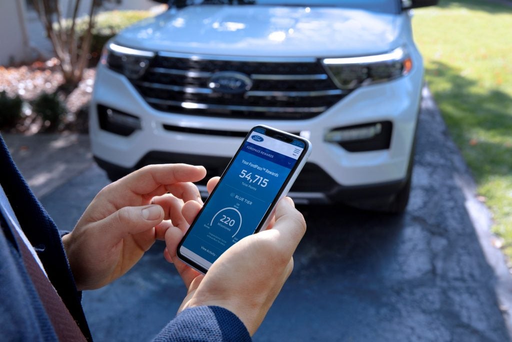 Ford owner using their FordPass app