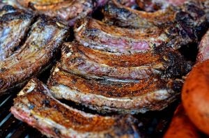 Ribs on Grill