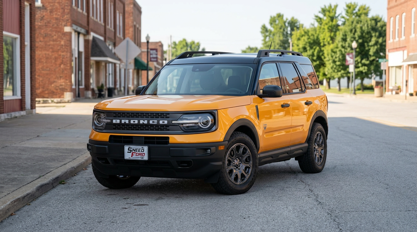 2026 Ford Bronco Sport at the edge of a small Missouri town near Gower and Dennis Sneed Ford