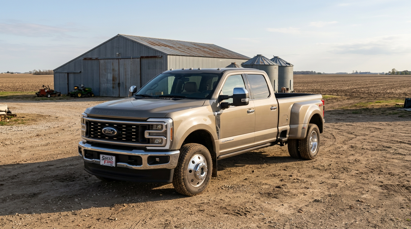 2026 Ford Super Duty F-350 King Ranch parked on a rural Missouri property near Gower