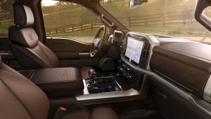  interior of the all-new F-150 King Ranch