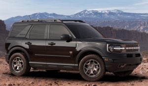 Bronco sport in the mountains