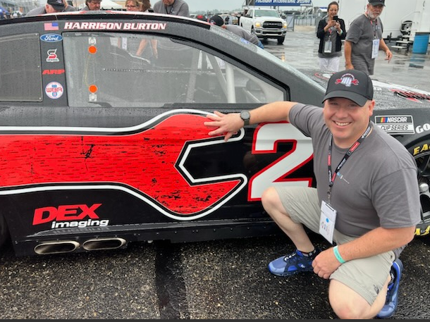 Mark Yaussi with Nascar