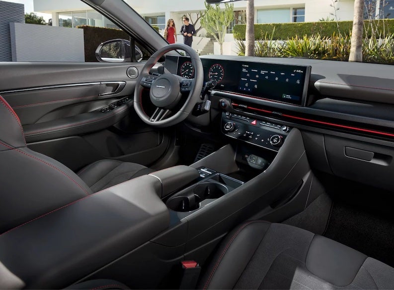 The 2026 Hyundai Sonata is a five-passenger sedan available in six trims with gas, hybrid, and turbocharged powertrains.