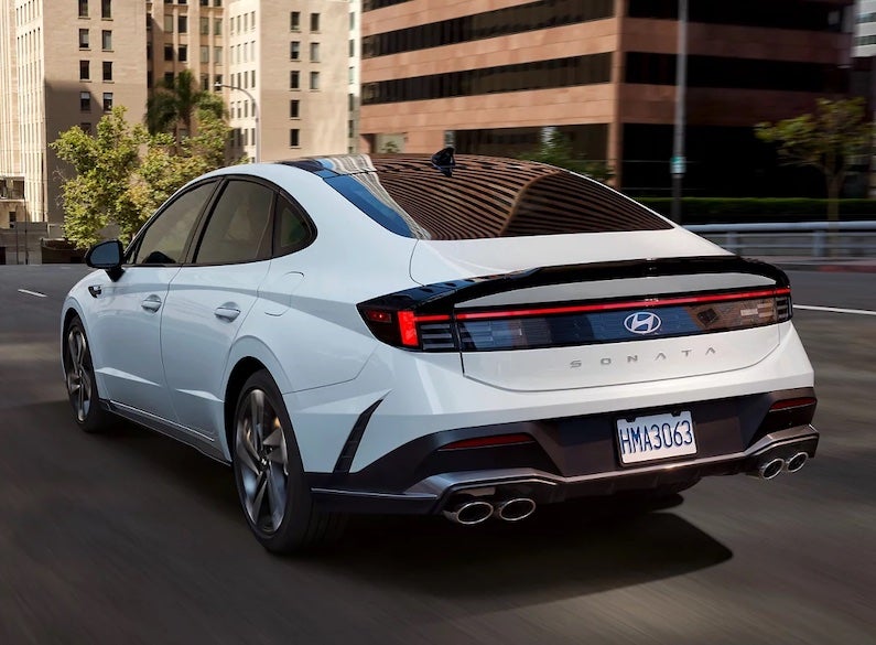 The 2026 Hyundai Sonata is a five-passenger sedan available in six trims with gas, hybrid, and turbocharged powertrains.