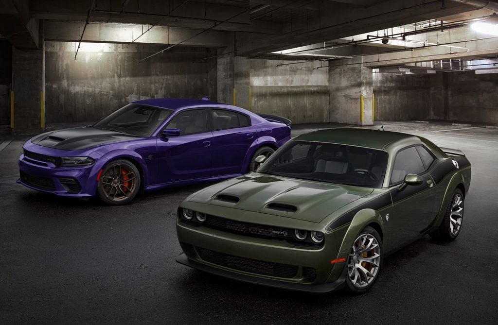 The Dodge Charger and Dodge Challenger, in current form, are coming to an end, and the Dodge brand is seizing the opportunity to celebrate in true, over-the-top Dodge style. The Dodge 2023 lineup will pay homage to the muscle car pair with seven special models, the return of a rainbow of heritage colors (including Plum Crazy, shown at left), an expansion of SRT Jailbreak models, a commemorative “Last Call” underhood plaque for all 2023 Charger and Challenger vehicles and a new, customer-focused vehicle allocation process.