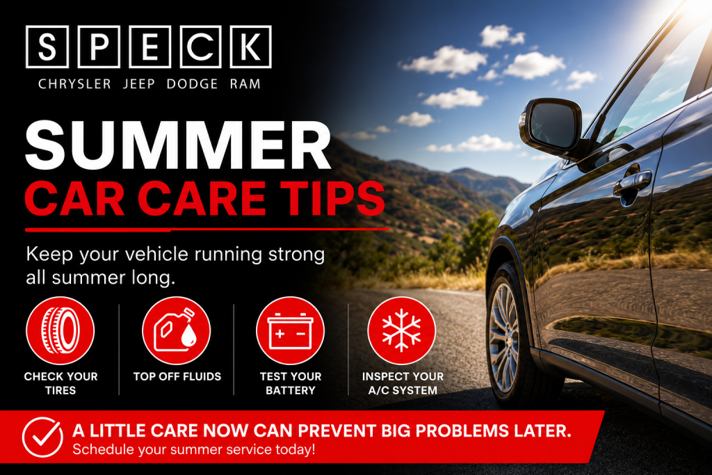 summer car care tips from speck cdjr